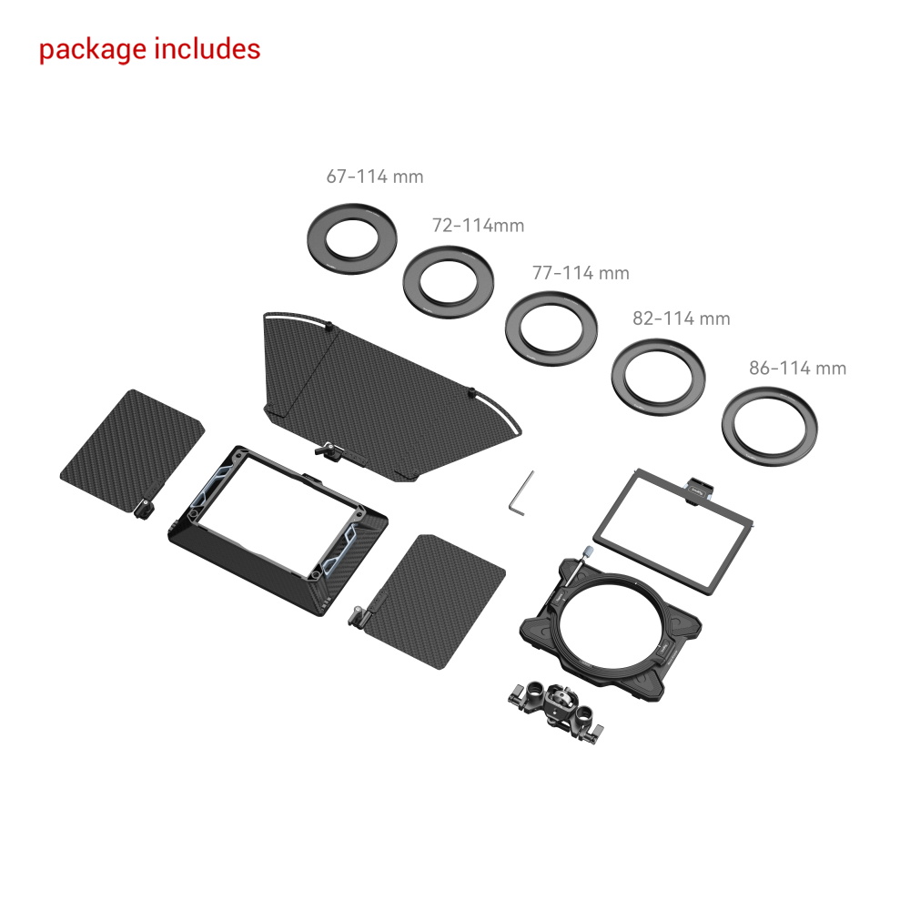 SmallRig Multifunctional Modular Matte Box (Φ114mm) Basic Kit 3641 - 5